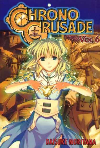 Chrono Crusade 6 - Blonde Girl - Clock - Crosses - Magic Stone On Chain - Horse