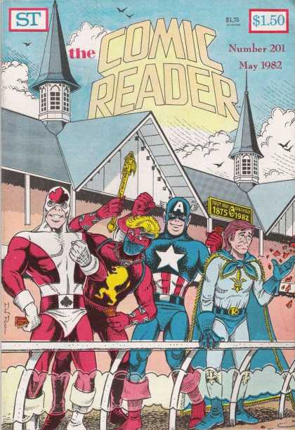 Comic Reader 201 - Captain America - Birds - Clouds - Tickets - Spires - Keno Rosa