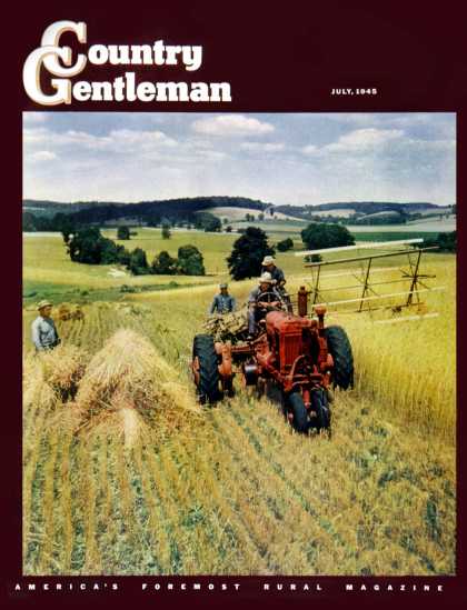 Country Gentleman - 1945-07-01: Wheat Harvest (F.P. Sherry)