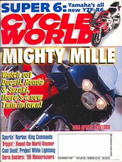 Cycle World - November 1998