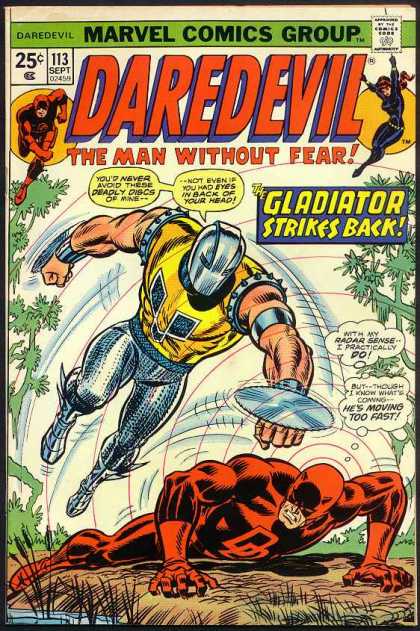 Daredevil 113 - Man Without Fear - Gladiator - Radar Sense - Hes Moving Too Fast - Saw