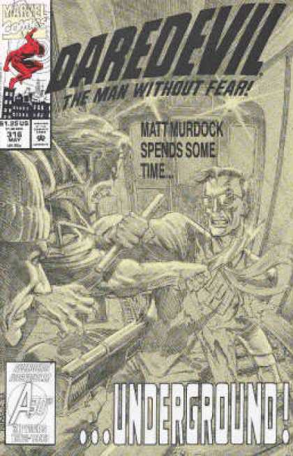 Daredevil 316 - The Man Without Fear - Matt Murdock - Underground - Black And White - Bunker