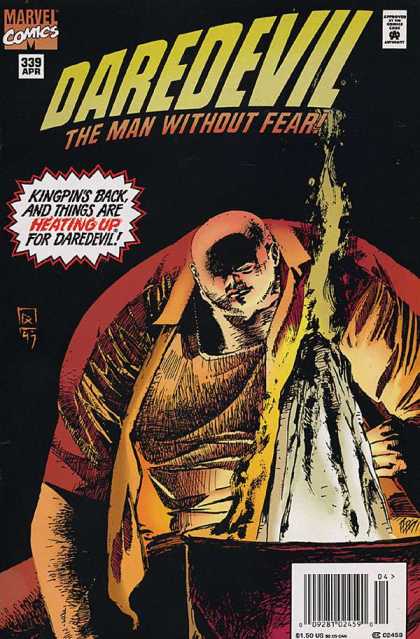 Daredevil 339 - Marvel Comics - Approved By The Comics Code - Kingpin - Rock - The Man Without Fear