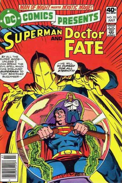 DC Comics Presents 23 - Superman - Doctor Fate - Chain - No 23 July - Yellow Gloves - Dick Giordano, Ross Andru