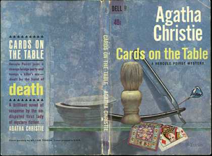 Dell Books - Cards On the Table, a Hercule Poirot Mystery - Agatha Christie