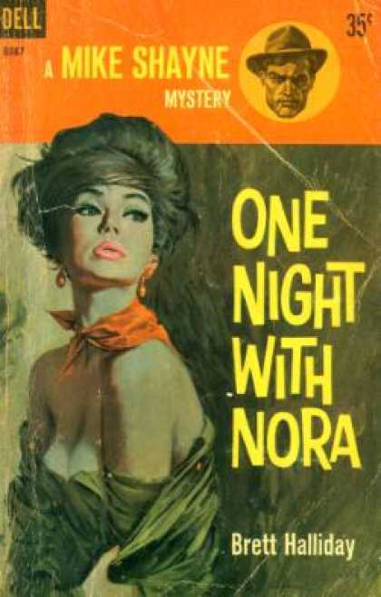 Dell Books - One Night With Nora - Brett Halliday