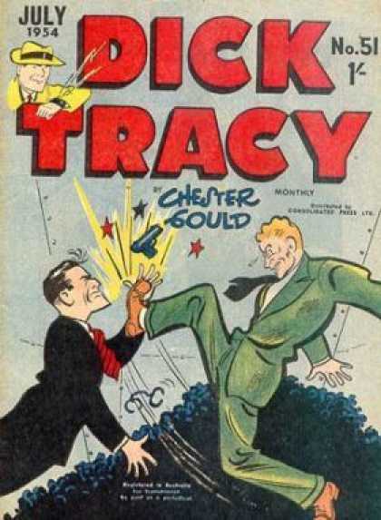 Dick Tracy 51 - Chester Could - Fighting - Gun - Three Stars - Hitting