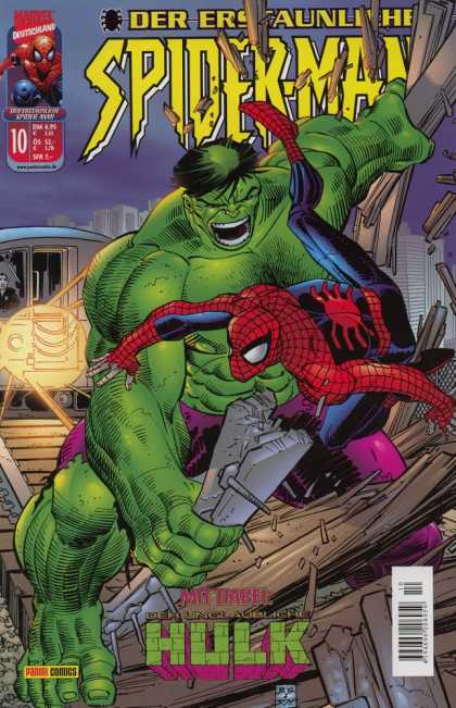 Die Spinne 487 - Marvel - Hulk - Wood Planks - Superhero - Destruction
