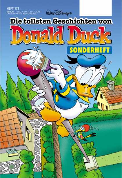 Die Tollsten Geschichten von Donald Duck 171 - Flag Pole - Paint Brush - Woodpecker - House - Walt Disney