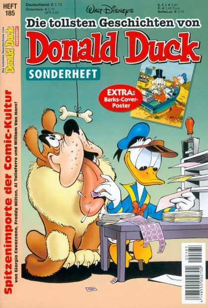 Die Tollsten Geschichten von Donald Duck 185 - Walt Disney - Dog - Bone - Duck - Letters