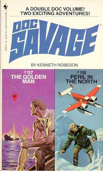 Doc Savage Books - The Golden Man &amp; Peril In the North - Kenneth Robeson