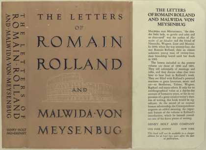 Dust Jackets - The letters of Romain Rol