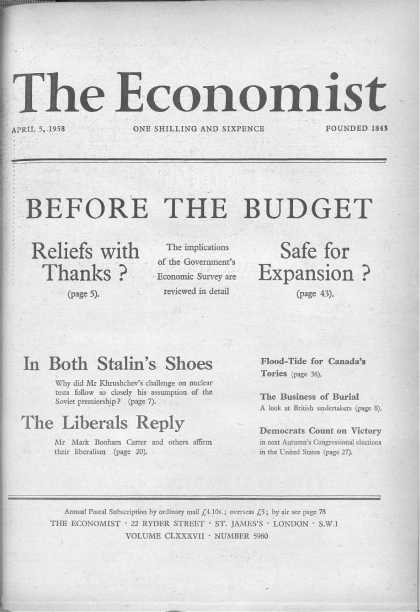 Economist - April 5, 1958