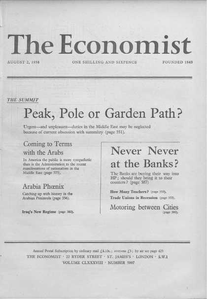 Economist - August 2, 1958
