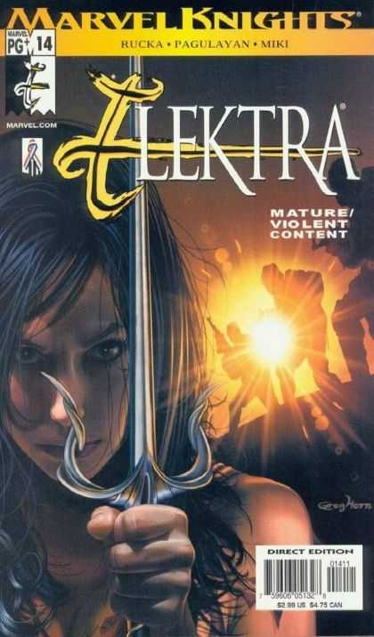 Elektra 14 - Marvel Knights - Rucka - Pagulayan - Miki - Direct Edition - Deodato Fiho, Greg Horn