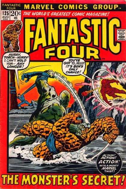 Fantastic Four 125 - Fighting - Joe Sinnott, John Buscema