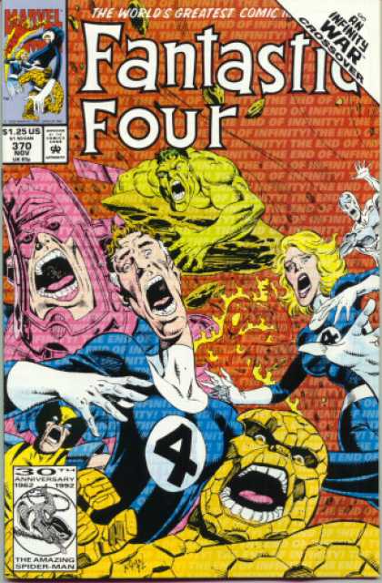 Fantastic Four 370 - Hulk - Infinity War - Crossover - The Thing - Human Torch - Paul Ryan