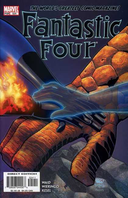 Fantastic Four 524 - Hands - Thing - Human Torch - Mr Fantastic - Mike Wieringo