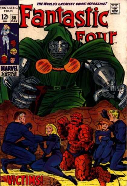 Fantastic Four 86 - Dr Doom - Dare Green Devil - Lonely Lady - Blue Guys - Formula Gameing - Jack Kirby