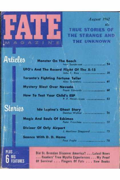 Fate - August 1962