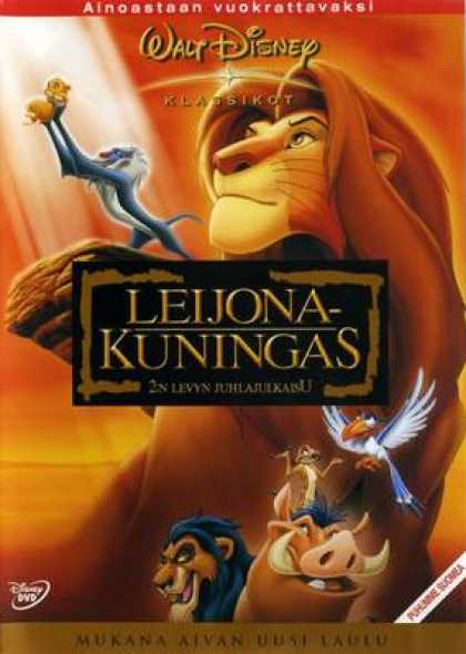 Finnish DVDs - The Lion King