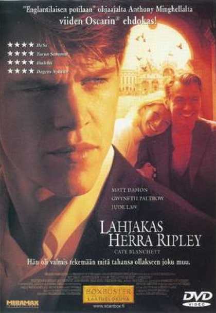 Finnish DVDs - The Talented Mr. Ripley