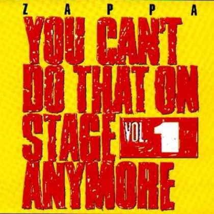 Frank Zappa - Frank Zappa You Can't Do That On Stage - Vol. 01