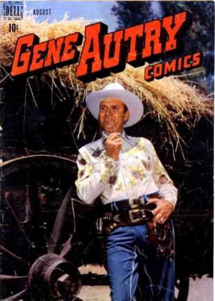 Gene Autry Comics 18 - Dell - August - Cowboy - Man - Wheel