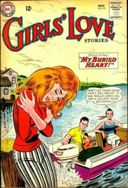 Girls' Love Stories 99 - Dock - Old School Styles - The Treasure No Man Had Yet Known - They Didnt Understand - Heartbreak On The Water