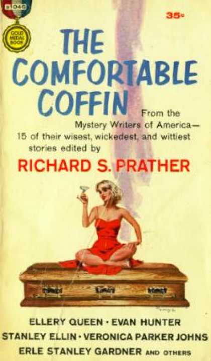 Gold Medal Books - The Comfortable Coffin - Ellery Queen