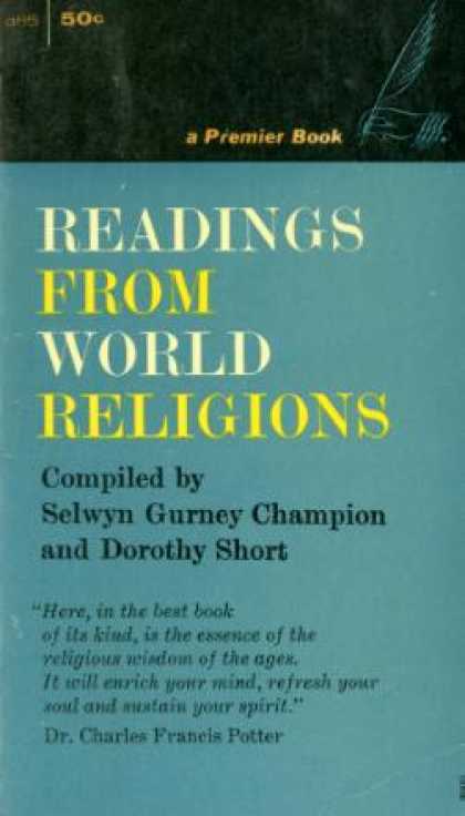 Gold Medal Books - Readings From World Religions - Selwyn Gurney & Dorothy Short Champion