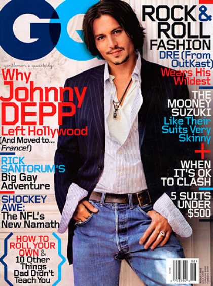 GQ - August 2003 - Johnny Depp
