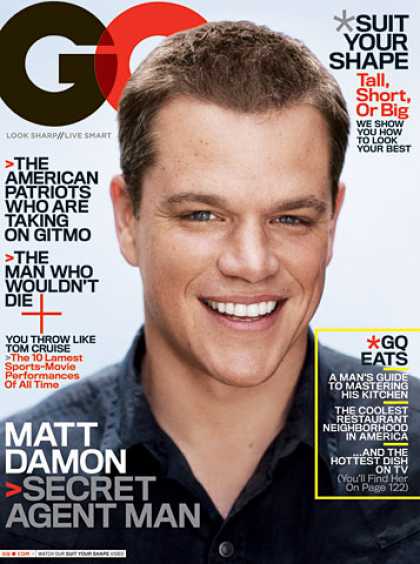 GQ - August 2007 - Matt Damon