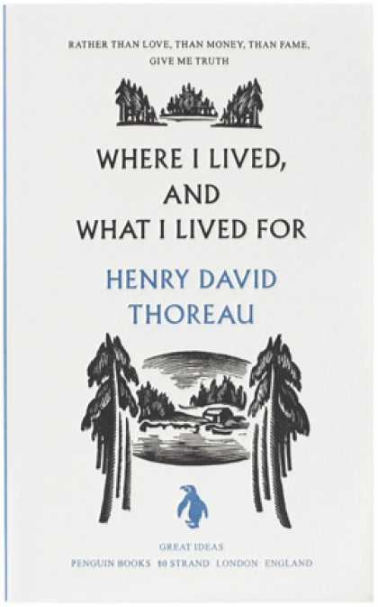 Greatest Book Covers - Where I Lived, and What I Lived For