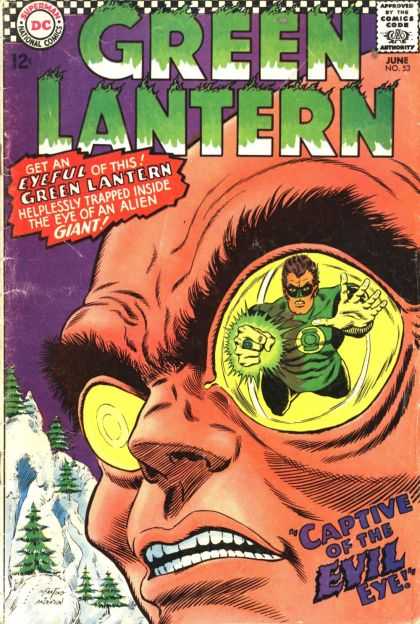 Green Lantern (1960) 53 - Eyeful - Alien Giant - Captive Of The Evil Eye - Helplessly Trapped - Snow - Carmine Infantino