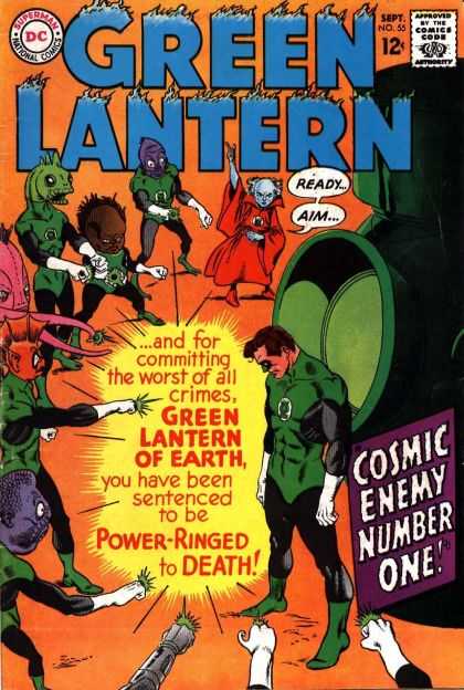 Green Lantern (1960) 55 - Cosmic Energy Number One - Committing Crimes - Sentenced - Power-ringed - Death