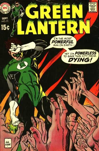Green Lantern (1960) 71 - Super Power - Superhero - Costumes - Power Ring - Destruction