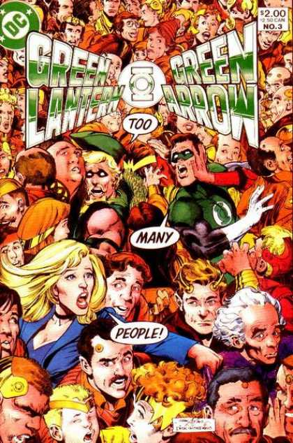 Green Lantern/ Green Arrow 3 - Too - Many - Crowd - People - Dc