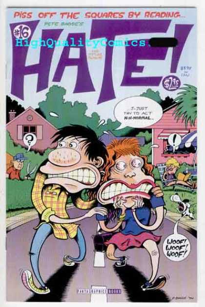 Hate 16 - Piss Off - Squares - Plaid - Dog - Road - Peter Bagge