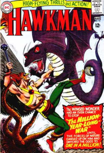 Hawkman 12 - Dragon - Tentacles - Hawkman - Red Eyes - Green Pants - Murphy Anderson, Steve Lieber