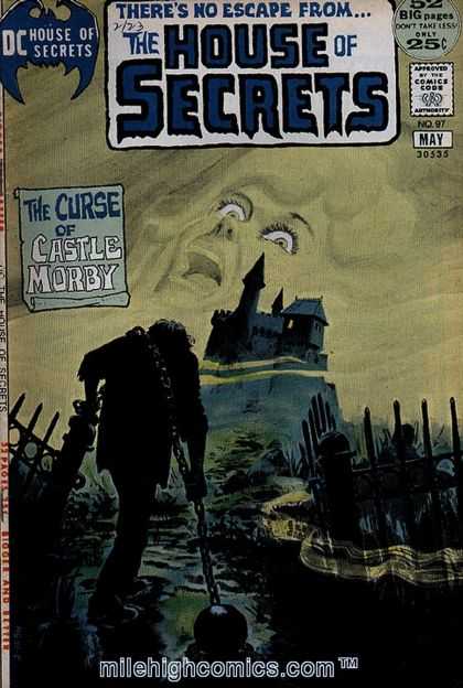 House of Secrets 97 - Chain - The Curse Of Castle Morby - Comics Code - Face - Man