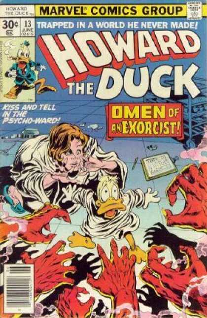 Howard the Duck 13 - Psycho Ward - Omen Of An Exorcist - Scary - Reaching Hands - Trapped - Gene Colan