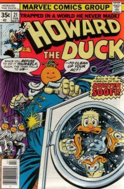 Howard the Duck 21 - Marvel Comics Group - Sinister Soofi - Ducks - Washing Machine - Trapped In A World He Never Made
