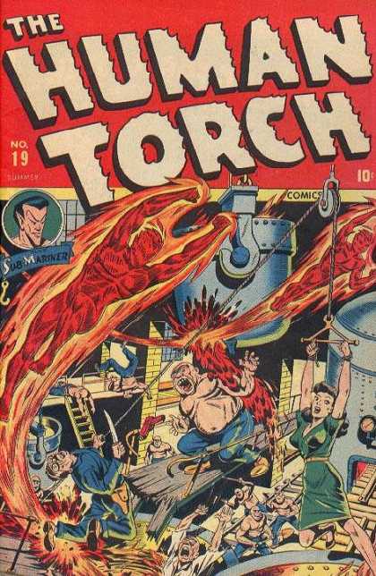 Human Torch 19 - Marvel - Marvel Comics - Fantastic Four - The Torch - Sub Mariner