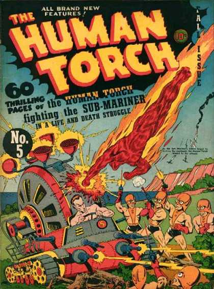 Human Torch 5 - All Brand New Features - Superhero - Machine - Sea - Aliens - Skottie Young