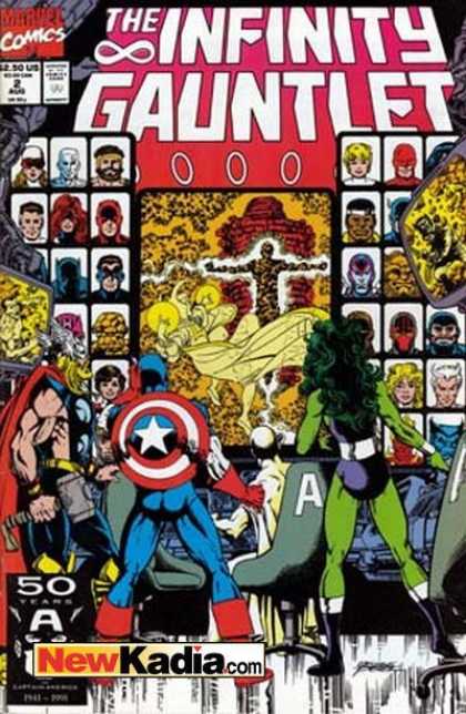Infinity Gauntlet 2 - Marvel Comics - Comics Code Authority - Captain America - Thor - Superheros - George Perez