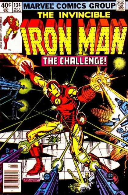 Iron Man 134 - Issue 134 May 02454 - The Challenge - The Invincible - Lasers - Guns - Bob Layton