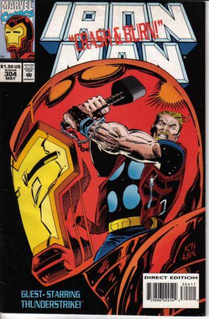 Iron Man 304 - Iron Man - Marvel Comics - Crash U0026 Burn - No 304 - Thunderstrike
