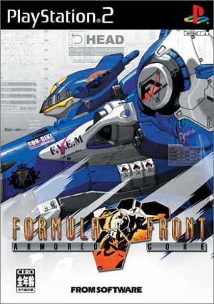 Japanese Games 11 - Playstation 2 - Formula Front - Armored Core - From Software - Futuristic Machine