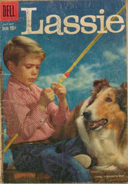 Lassie 46 - Dell - Boy - Dog - Fishing - Loyal
